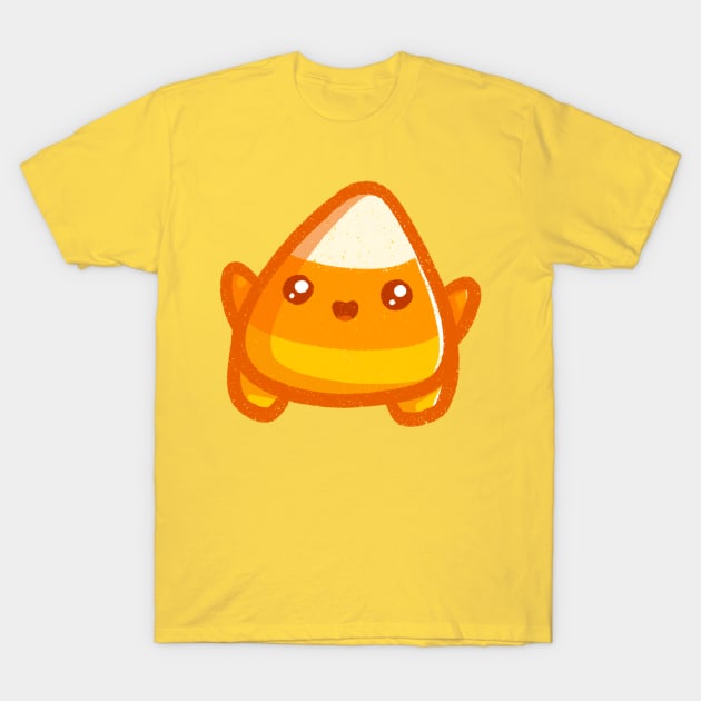 Super Cute Candy Corn - Kawaii Candy Corn T-Shirt by perdita00